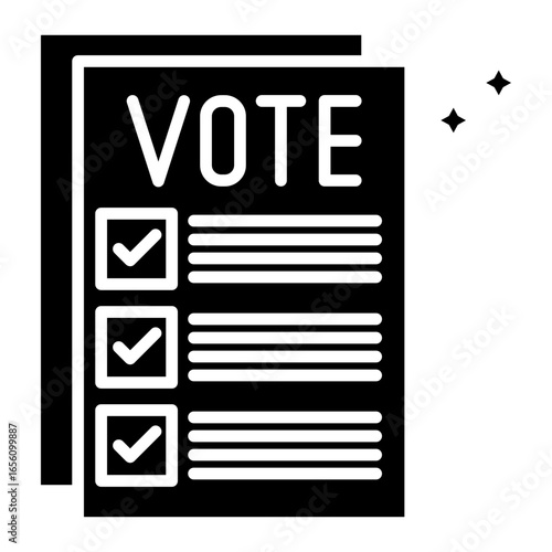 Ballot Paper Icon