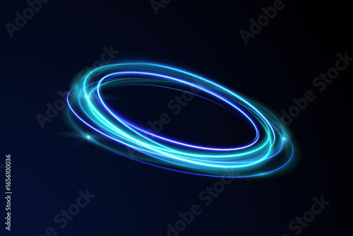 Light swirls across abstract lines speed rotation motion shimmer three-dimensional purple glistering shiny flash beam magic neon trail glowing wind glow miracle transparent wave effect blur border gol