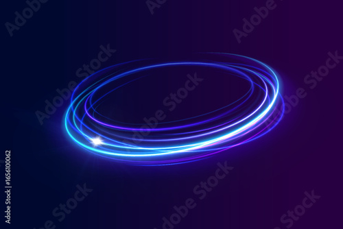 Abstract swirl lines with light speed rotation background shimmer three-dimensional purple glistering shiny flash motion shine beam magic neon trail glowing wind glow miracle transparent wave effect b