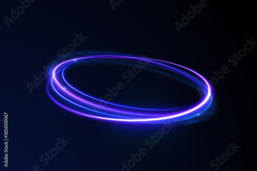 Abstract swirl lines with light speed rotation background shimmer three-dimensional purple glistering shiny flash motion shine beam magic neon trail glowing wind glow miracle transparent wave effect b