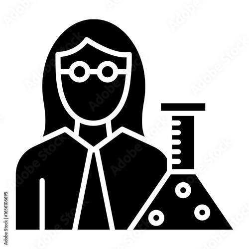 Scientist Female Icon