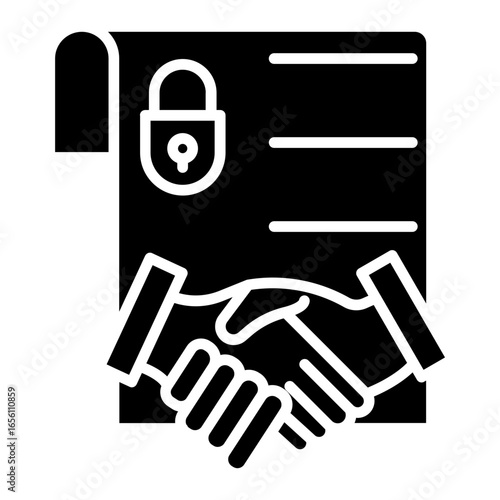 Confidential Agreement Icon