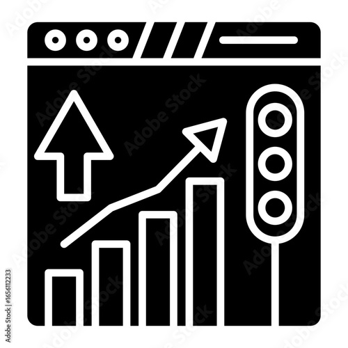 Increase Traffic Icon