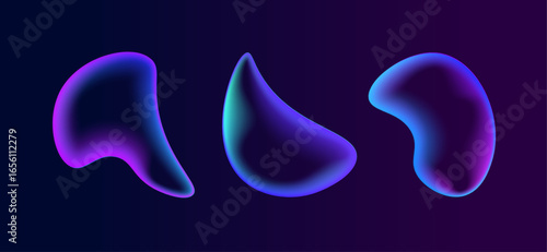 Figure fluid bubble blur colours effect form future futuristic gradient graphic liquid neon paint purple rainbow round sphere 