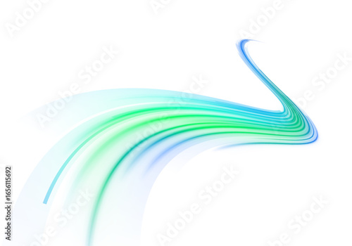 Sport race curve motion line track light road speed neon background energy futuristic fast future technology ribbon datum