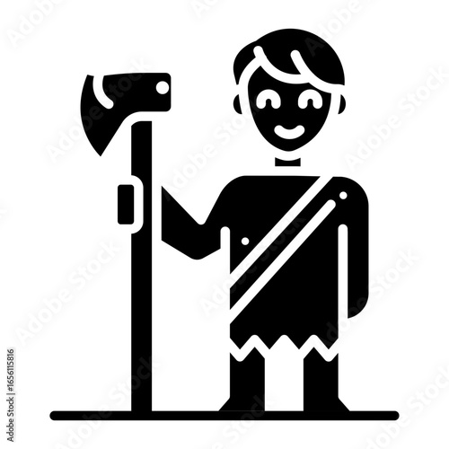 Neanderthal Man Icon