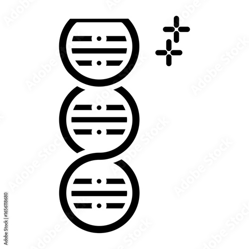 Viral RNA Strand Icon