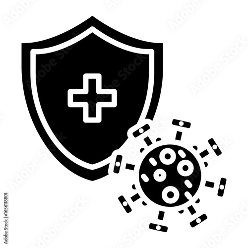 Immune System Shield Icon