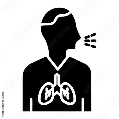 Breathing Difficulty Icon
