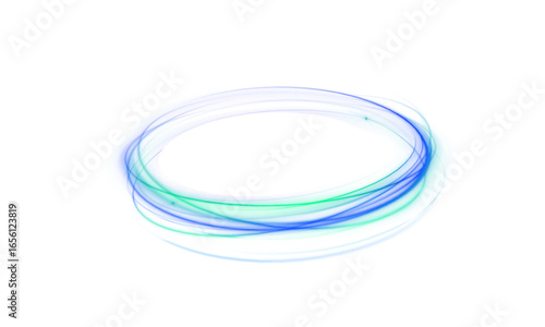 Energy flash swirl blue light line shine abstract ellipse effect background circle circular design digital frame futuristic motion