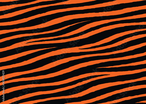 Abstract tiger stripes pattern design, vector illustration background. wildlife fur skin design illustration.