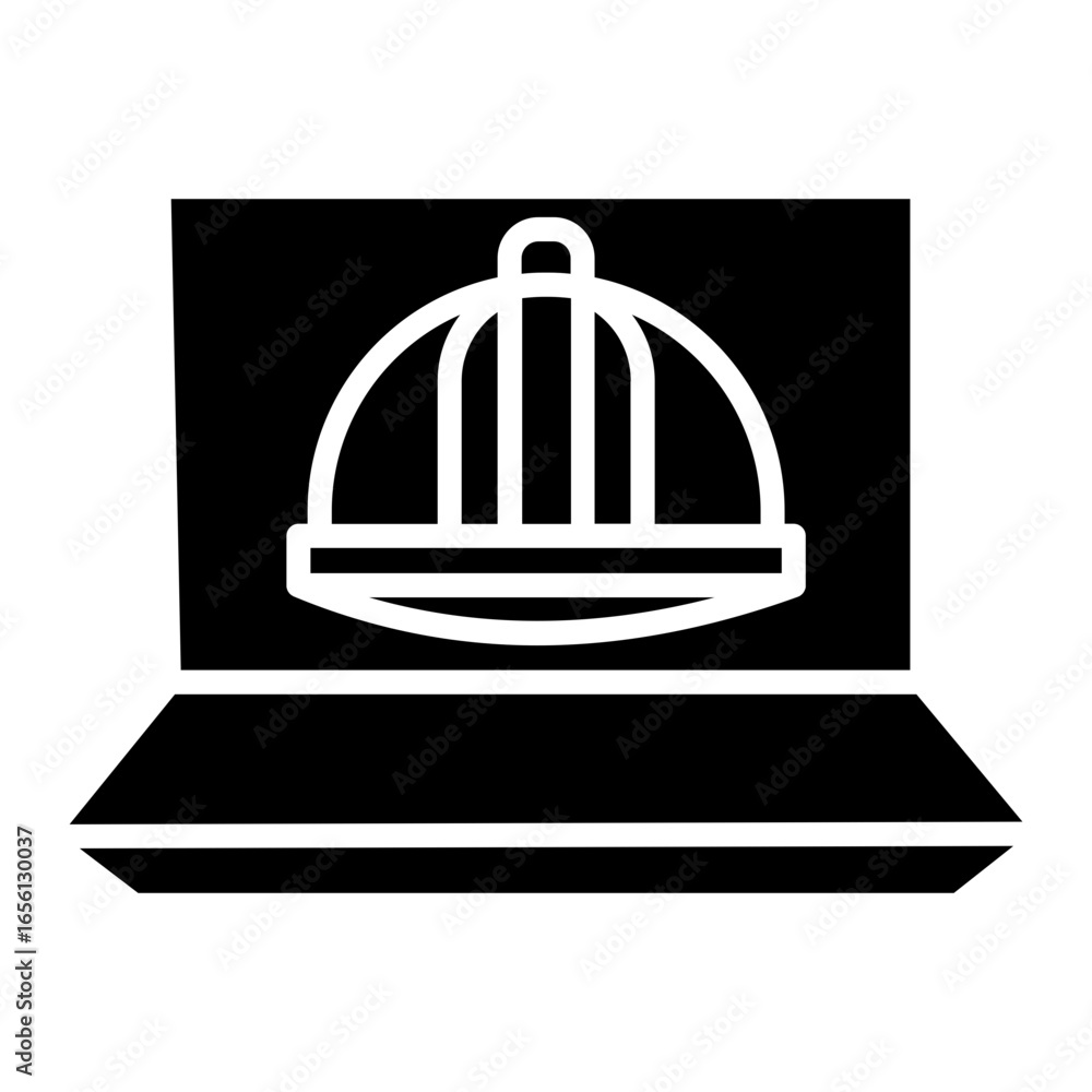 Fototapeta premium Engineering Laptop Icon