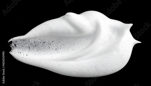 Shave foam smear isolated 