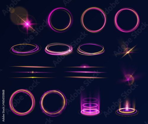 Line curve motion speed neon effect light blue wave abstract futuristic background bright design vector illustration modern