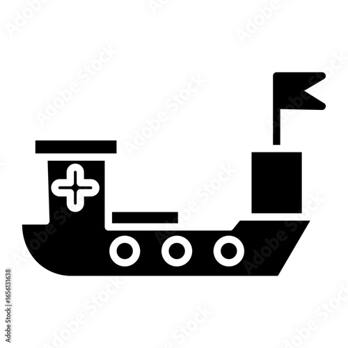Rescue Boat Icon