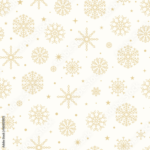 Wallpaper Mural Beautiful snowflakes seamless pattern, fragile winter background, great for textiles, banners, wallpaper, wrapping - vector design Torontodigital.ca