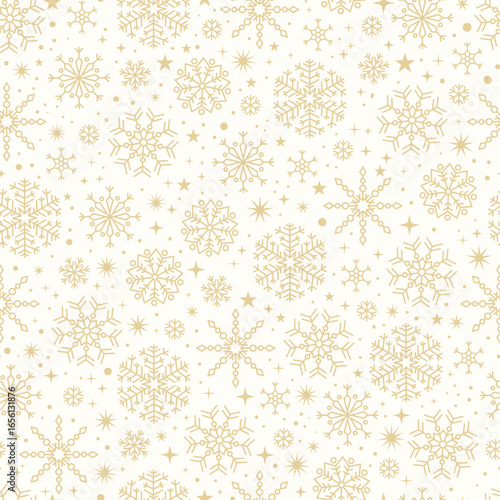 Wallpaper Mural Beautiful snowflakes seamless pattern, fragile winter background, great for textiles, banners, wallpaper, wrapping - vector design Torontodigital.ca