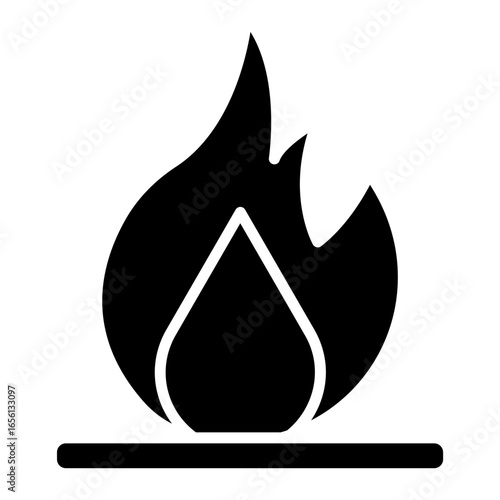 Oil Flame Icon