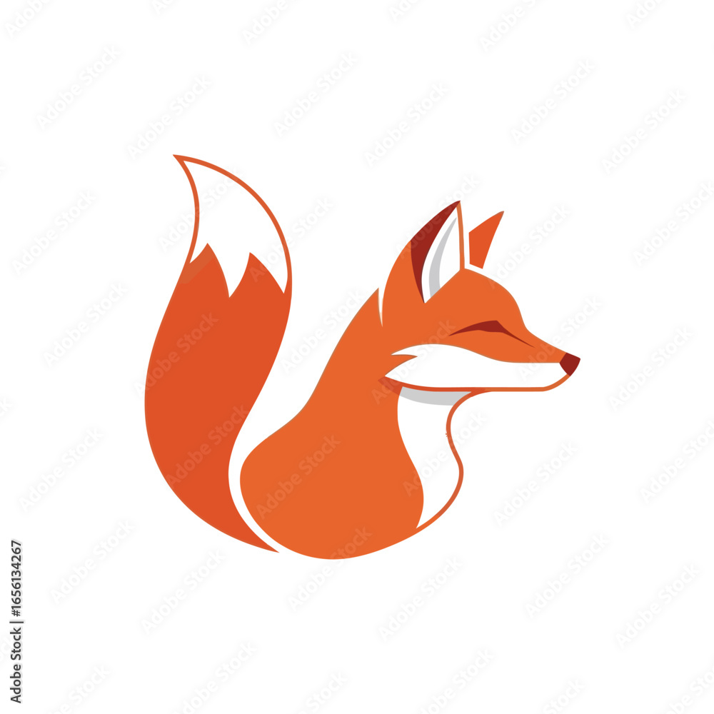 Obraz premium ICON HEAD FOX VEKTOR