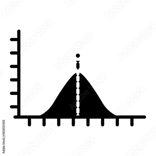Bell Shaped Graph Icon