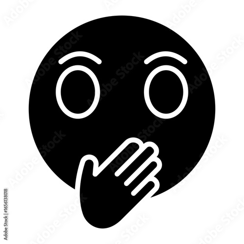 Face with Hand Over Mouth Icon