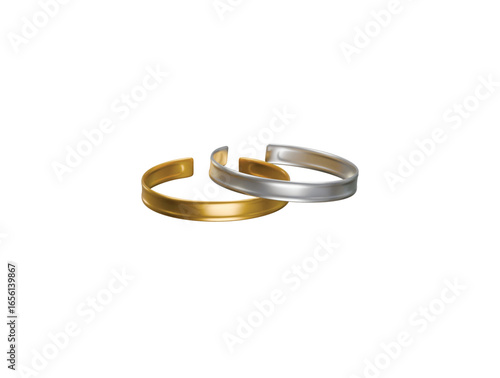 cuff bracelet icon 3d illustration render