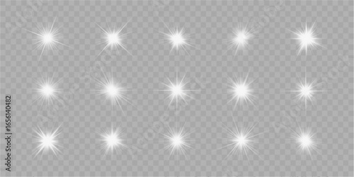 Glow light white star burst flare bright transparent effect ray radiance shine shiny sparkle illumination overlay vector