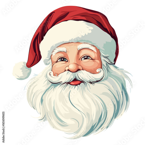 santa claus, christmas, festival, vector, transparent background, santa, xmas, beard, hat, winter, happy, celebration, season, december, father christmas, gift, merry