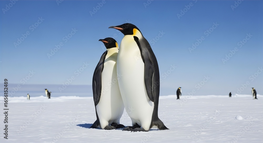Fototapeta premium Emperor Penguins on Ice