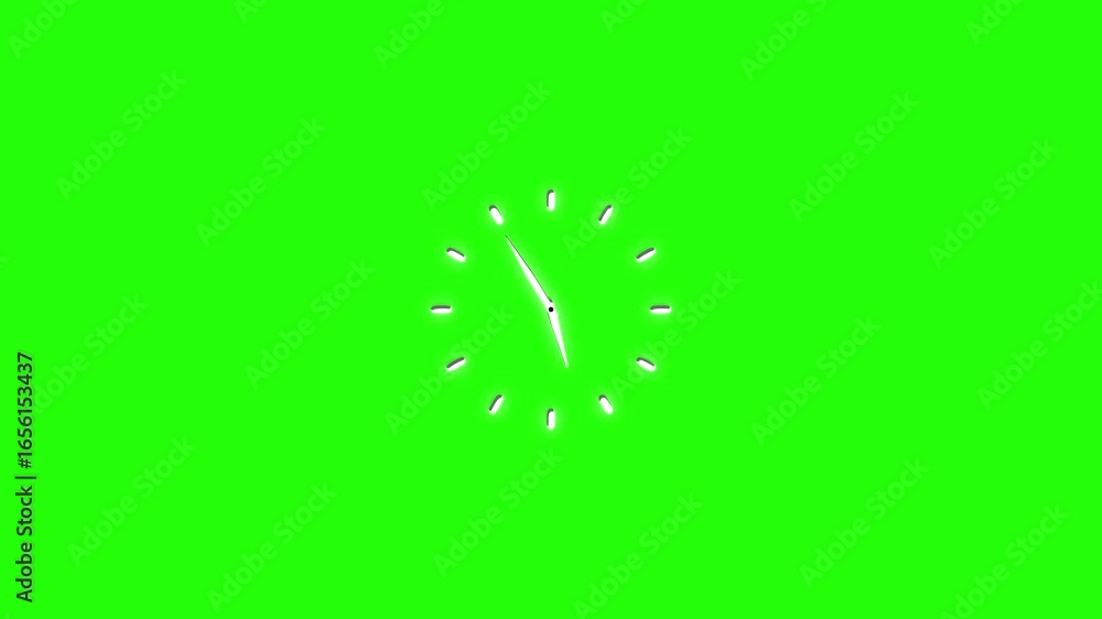 Analog clock ticking animation minimal analog clock animation on ...