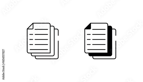 Documentation icon design with white background stock illustration