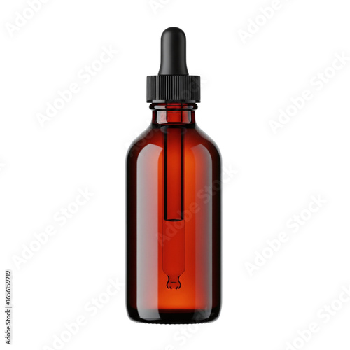 Tableau sur toile Amber glass dropper bottle for an essential oil or serum mockup