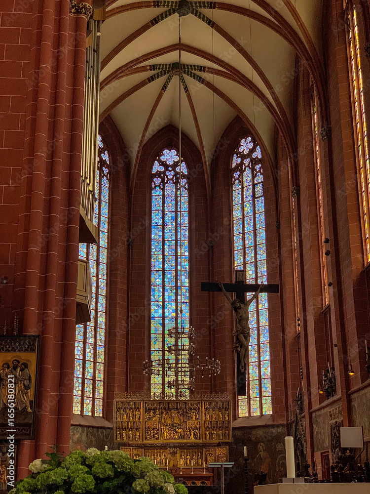 Obraz premium gothic church interior