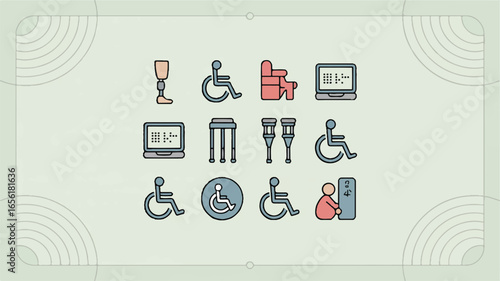Diversity and Inclusion Symbol Set for Accessibility Awareness with Prosthetic Limb Wheelchairs Assistive Devices and Braille Technology