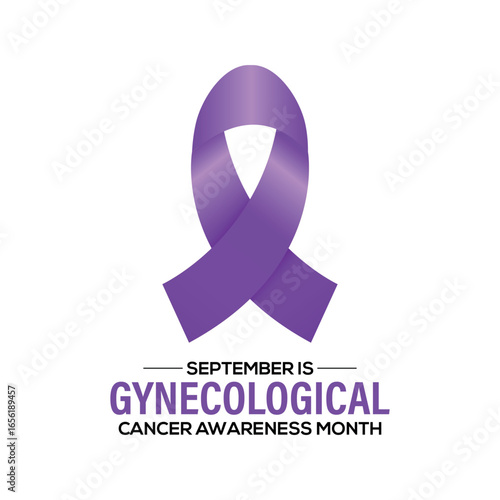 Vector illustration  Gynecological Cancer Awareness Month raising awareness of ovarian, cervical, uterine, and other cancers. Great for Awareness Banners, Social Posts, Cards and Design.
