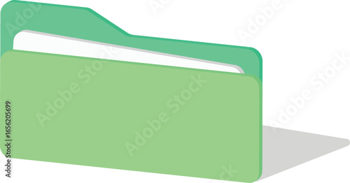 Modern digital computer folder icon design featuring a stylized representation of a data storage unit with clean lines and vibrant color options for user interface and application design