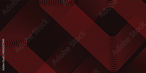 Red abstract line background with dynamic shape composition, modern abstract design vector eps10