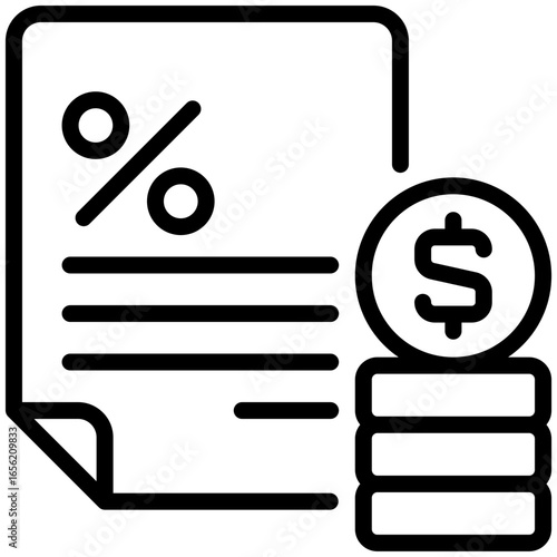 fixed income icon isolated on white background. vector illustration icon for retirement plan and other business
