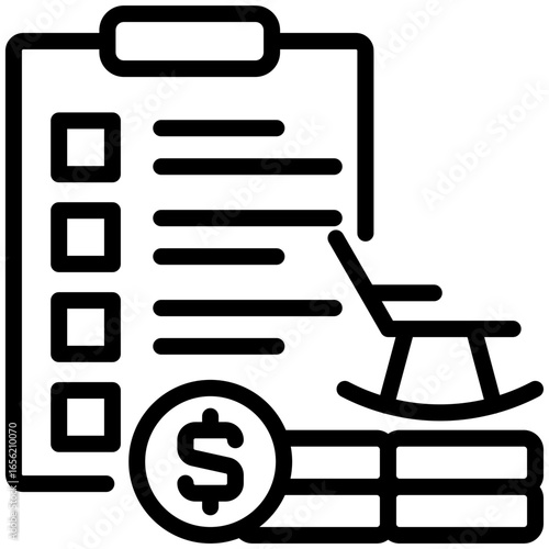 Retirement planning icon isolated on white background. vector illustration icon for retirement plan and other business