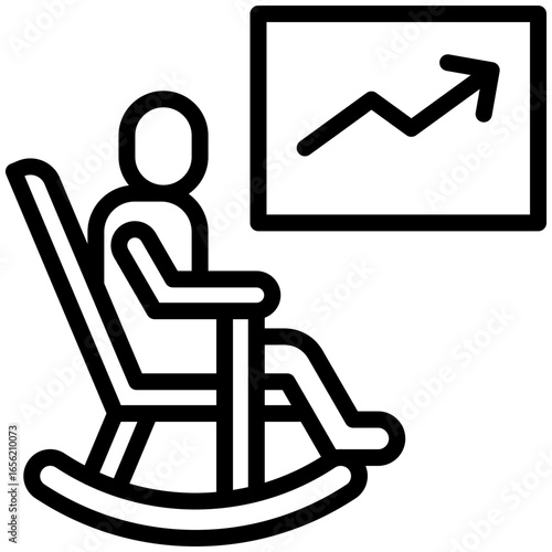 future plans icon isolated on white background. vector illustration icon for retirement plan and other business