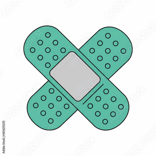 Vector illustration of medical bandage strip