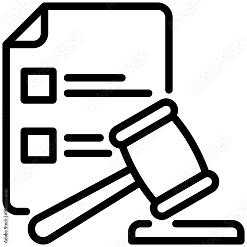 legal icon isolated on white background. vector illustration icon for Digital Strategy and other business