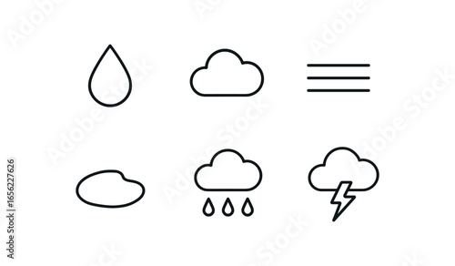 simple outline stroke icon items monoline icons style isolated on white background home office (gear): laptop mouse keyboard mic dock screen. simple outline stroke icon items monoline icons