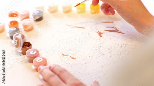 Paint-by-numbers, painting, art, hobby, craft, creativity, numbers, numbered, colors, acrylic, kit, set, DIY, project, canvas, artistic, creative, leisure, activity, relaxation, stress relief, recreat