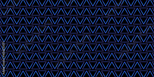 Seamless Blue Triangle Geometric Pattern Background