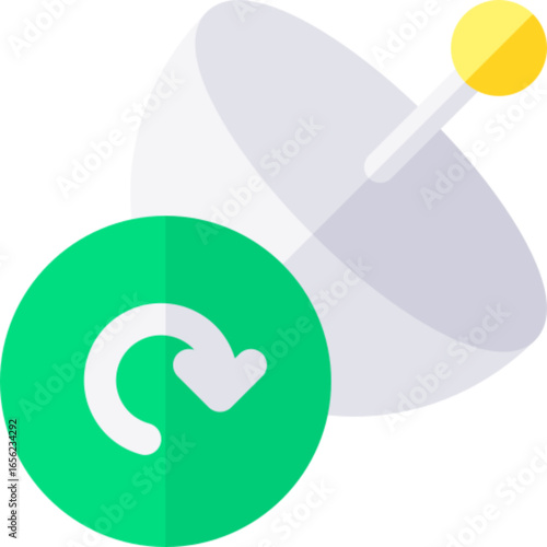 Satellite Orbit Icon