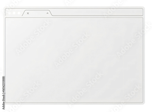 A blank browser window with navigation elements, ready for content display and web browsing.