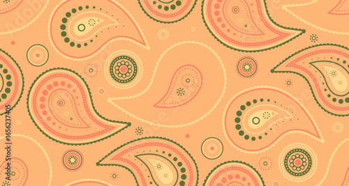 Classic wear in medallion old. Wedding delicate as paisley texture. Paper effect a fashionable geometry.