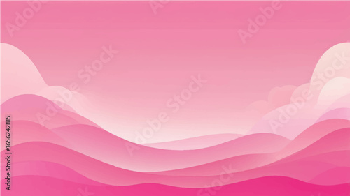 Pink hearts pattern on pink background