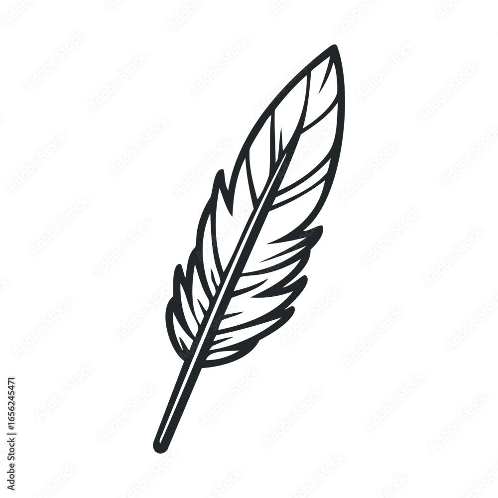 Obraz premium Elegant feather design for artistic or nature themes